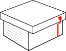 PVC Flat roof set | horizontal roof drain | black | single set